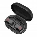 Wholesale Bluetooth 5.0 True TWS Wireless Sports Secure Ear Hook Style Headset Earbuds with Portable Charger (Black)